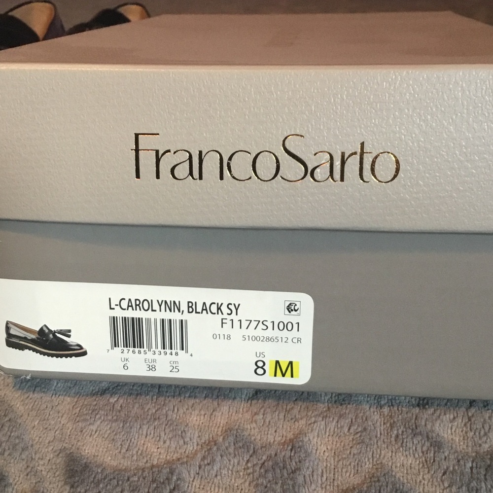 Franco Sarto Black Carolynn Loafers